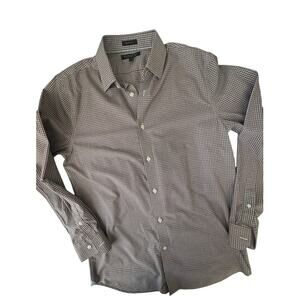 Banana Republic Non-Iron Shirt Micro Check Slim Fit Non-Iron ShirtPreppy